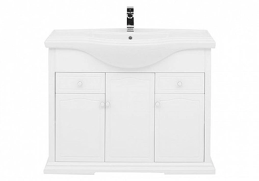 Тумба под умывальник напольная Aquanet Классик 105 белый 00201304 Тумба под умывальник напольная Aquanet Классик 105 белый 00201304