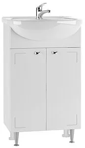 Тумба-умывальник напольный Айсберг Классик 50 белый DA1014T+46200081927581, 1