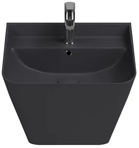 Раковина ISVEA Sott'Aqua 50 антрацит 10SQ37002SV-2C, 3