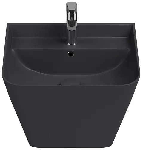 Раковина ISVEA Sott'Aqua 50 антрацит 10SQ37002SV-2C