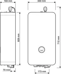 Котел электрический одноконтурный 12кВт Bosch Tronic Heat 3000 12 7738502578 Котел электрический одноконтурный 12кВт Bosch Tronic Heat 3000 12 7738502578, 2
