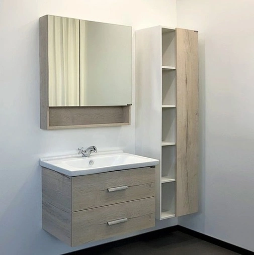 Тумба-умывальник подвесная Comforty Парма 80 дуб дымчатый 00004143491CF