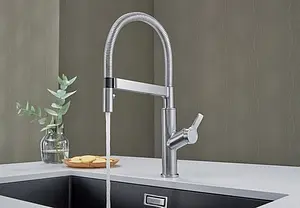 Смеситель для кухни с гибким изливом Blanco Solenta-S Senso рычаг справа хром 522406 Смеситель для кухни с гибким изливом Blanco Solenta-S Senso рычаг справа хром 522406, 4