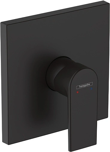 Смеситель для душа скрытого монтажа Hansgrohe Vernis Shape чёрный матовый 71668670