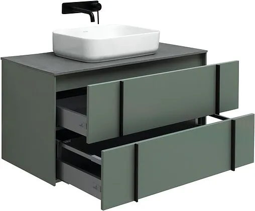 Тумба под умывальник подвесная Allen Brau Reality 100 олива 1.32007.CGM