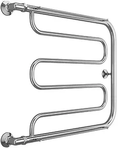 Полотенцесушитель водяной Terminus Фокстрот 1&quot; БШ 600х700 полированная сталь 4620768881473, 1
