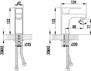 Смеситель для раковины Lemark plus Factor хром LM1606C Смеситель для раковины Lemark plus Factor хром LM1606C, 2