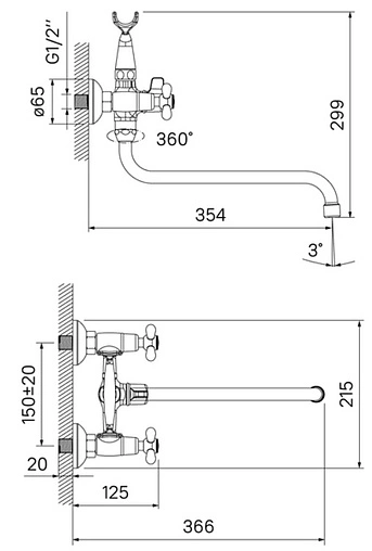 Смеситель для ванны IDDIS Jeals хром JEASBL2i10