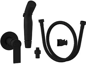 Гигиенический душ со смесителем Cersanit Brasko black чёрный матовый 64103, 5