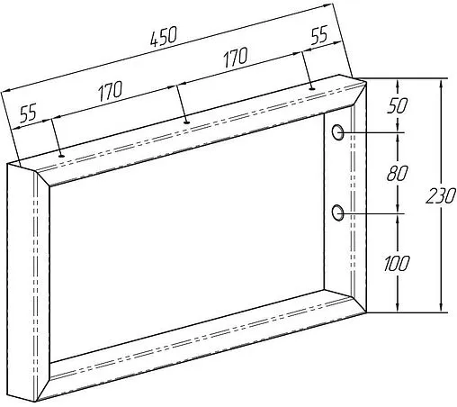Кронштейн Aquanet Магнум чёрный 00316659