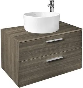 Тумба-умывальник подвесная Roca Victoria 80 городской дуб A857470402+A857419402+, 1