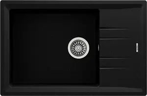 Мойка кухонная Teka Stone 60 S-TG 1B 1D черный металлик 115330031 Мойка кухонная Teka Stone 60 S-TG 1B 1D черный металлик 115330031, 1