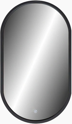 Зеркало с подсветкой Continent Prime Black Led 45 чёрный ЗЛП1099
