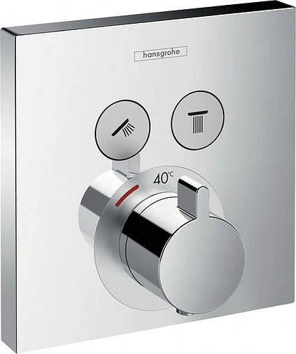 Термостат для 2 потребителей Hansgrohe ShowerSelect хром 15763000