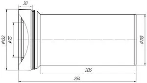 Патрубок для унитаза Ани Пласт W1220 Патрубок для унитаза Ани Пласт W1220, 2