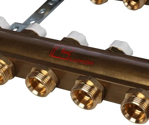 Группа коллекторная без расходомеров 10 отводов 1&quot;в/в x ¾&quot;ек Luxor CD 468/10 15552710