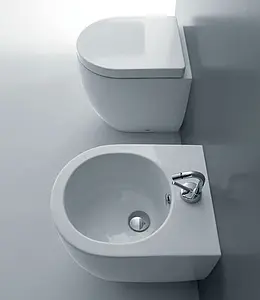 Биде напольное Kerasan Flo белый 312101, 4