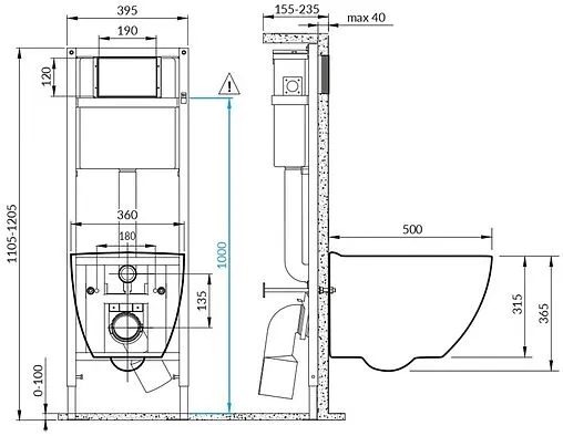 Комплект 5 в 1 Cersanit Brasko Smart Co Dpl Eo Slim/Link Pro 64916 Комплект 5 в 1 Cersanit Brasko Smart Co Dpl Eo Slim/Link Pro 64916
