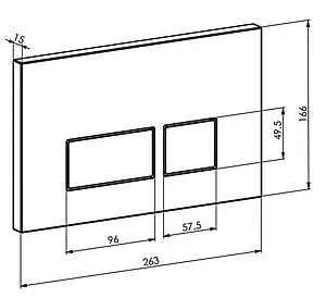 Клавиша смыва для унитаза Toni Arti Noche TA-0046 бронза Клавиша смыва для унитаза Toni Arti Noche TA-0046 бронза, 2