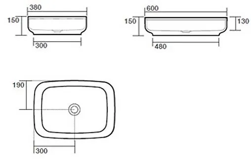 Раковина Kerasan Tribeca 60 белый матовый 514130