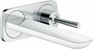 Смеситель для раковины из стены Hansgrohe PuraVida белый/хром 15084400, 1