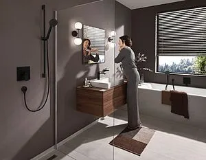 Смеситель для ванны скрытого монтажа Hansgrohe Vivenis чёрный матовый 75415670 Смеситель для ванны скрытого монтажа Hansgrohe Vivenis чёрный матовый 75415670, 4