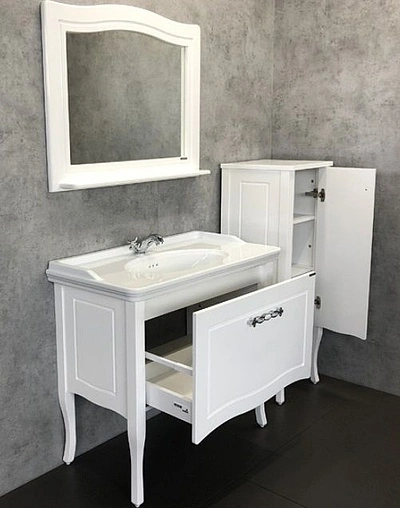 Тумба-умывальник напольная Comforty Павия 100 белый 00004147999CF