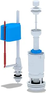 Комплект арматуры для бачка штоковый ½&quot; пластик нижний Ани Пласт Эконом WC4550, 1