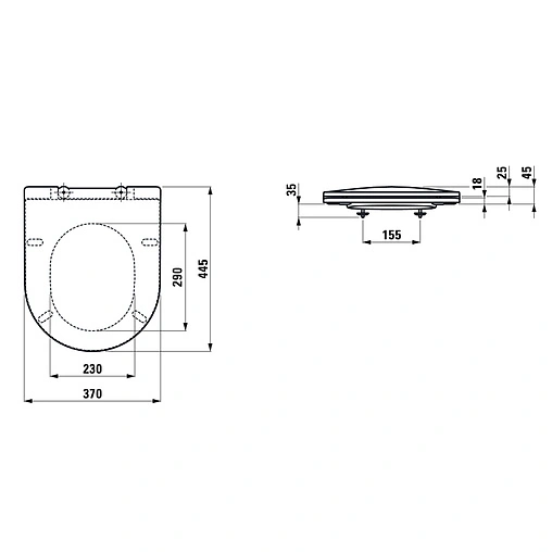 Крышка-сиденье для унитаза с микролифтом Laufen Pro белый 8.9896.6.000.000.1