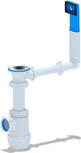 Сифон бутылочный для мойки с переливом Ани Пласт Грот A0140 Сифон бутылочный для мойки с переливом Ани Пласт Грот A0140, 1