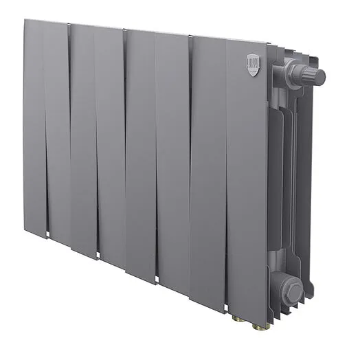 Радиатор биметаллический 8 секций нижнее правое подключение Royal Thermo PianoForte 300 VR80 Silver Satin RTPSVR803030008 Радиатор биметаллический 8 секций нижнее правое подключение Royal Thermo PianoForte 300 VR80 Silver Satin RTPSVR803030008