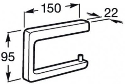 Держатель туалетной бумаги Roca Tempo хром 817034001
