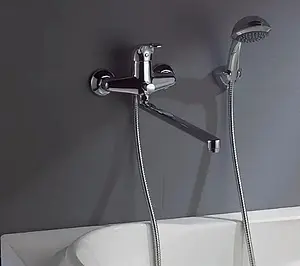 Смеситель для ванны с длинным изливом SMARTsant Инлайн хром SM103502AA Смеситель для ванны с длинным изливом SMARTsant Инлайн хром SM103502AA, 3