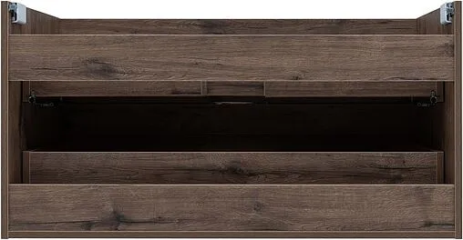 Тумба-умывальник подвесная Aquanet Алвита New 100 дуб веллингтон/табак 00334188+00254365