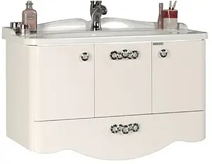 Тумба-умывальник Aquaton Венеция 90 белый 1A1556K0VN010 Тумба-умывальник Aquaton Венеция 90 белый 1A1556K0VN010, 1