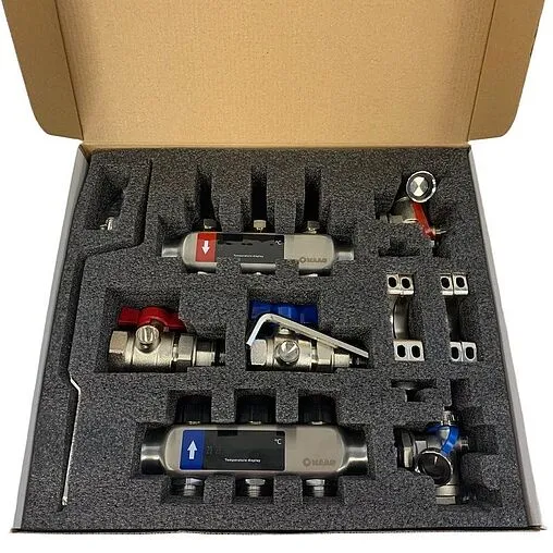 Группа коллекторная без расходомеров 3 отвода 1&quot;в/в x ¾&quot;ек WAAG WG.588.0603.F