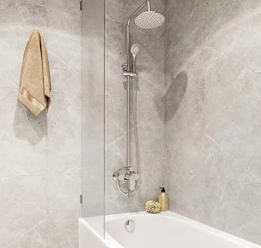 Душевая система со смесителем для ванны Milardo Rosco хром ROSSB1FM06