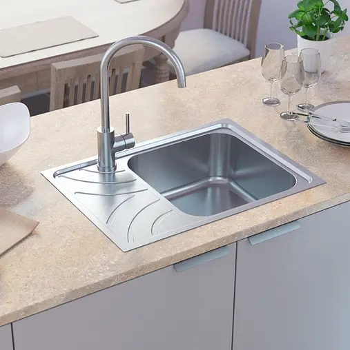 Мойка кухонная IDDIS Arro 60.5 R сатин ARR60SRi77