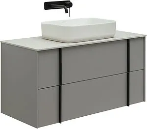 Тумба под умывальник подвесная Allen Brau Reality 100 платина 1.32007.PGM Тумба под умывальник подвесная Allen Brau Reality 100 платина 1.32007.PGM, 1