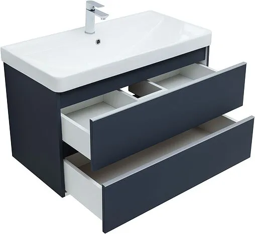 Тумба под умывальник подвесная Aquanet Вега 90 маренго 00329592