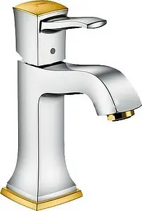 Смеситель для раковины Hansgrohe Metropol Classic 110 хром/золото 31301090 Смеситель для раковины Hansgrohe Metropol Classic 110 хром/золото 31301090, 1