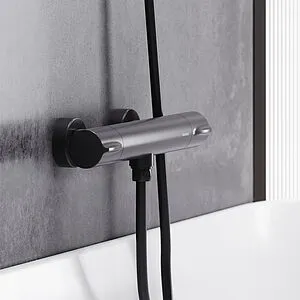 Термостат для душа Damixa Scandinavian Pure чёрный матовый 366000300, 3