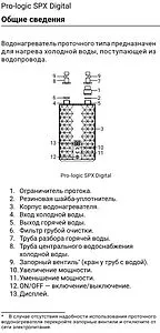 Водонагреватель проточный электрический Zanussi Pro-logic SPX 7 Digital Водонагреватель проточный электрический Zanussi Pro-logic SPX 7 Digital, 4