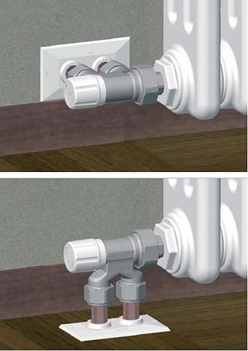 Узел нижнего подключения регулирующий одноточечный M24x19 x ½&quot;н / зонд d=12мм / L=450мм Far FV 1455 C1212
