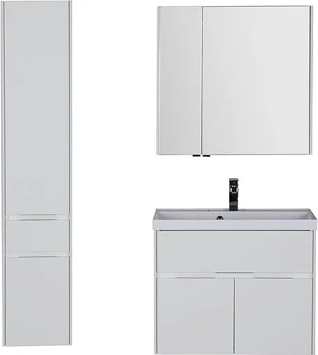 Шкаф-зеркало Aquanet Латина 80 R белый 00179635