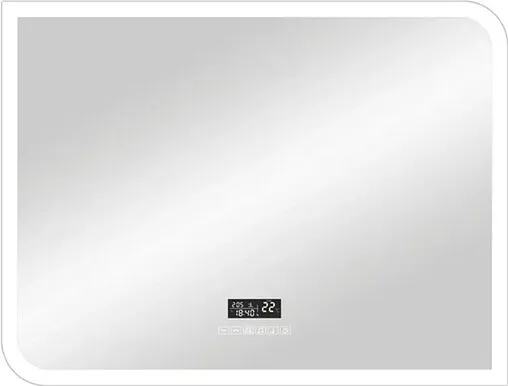 Зеркало с подсветкой Continent Fantasy Led 80x60 с музыкальным блоком, с подогревом белый ЗЛП2250