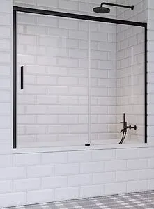 Шторка на ванну 1500мм прозрачное стекло Radaway Idea Black PN DWJ 150 R 10003150-54-01R, 1