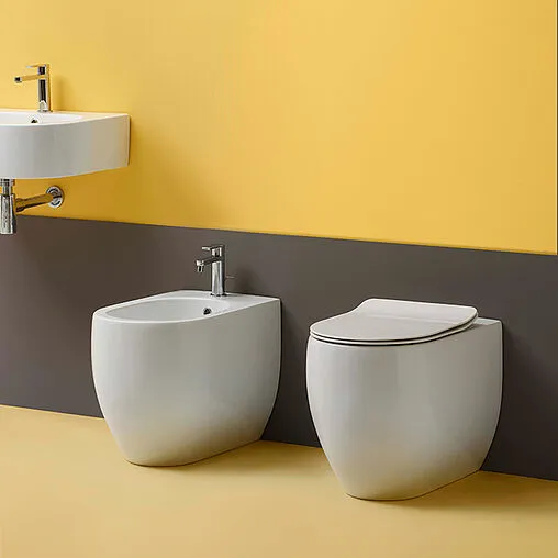 Биде напольное Kerasan Flo белый 312401