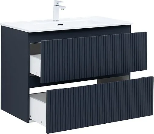 Тумба под умывальник подвесная Aquanet Джейн (Flat) 100 маренго 00335431