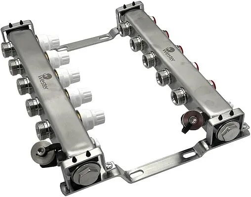 Группа коллекторная без расходомеров 5 отводов 1"в/в x ¾"ек Wester MUVS5134 Группа коллекторная без расходомеров 5 отводов 1"в/в x ¾"ек Wester MUVS5134